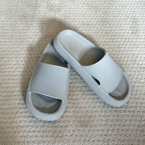 Gray Cloud Slide Sandals